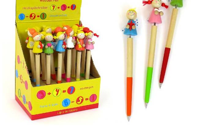 Bolígrafo figuritas niños