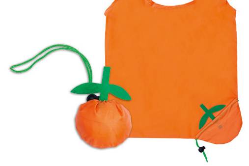 Bolsa plagable naranja