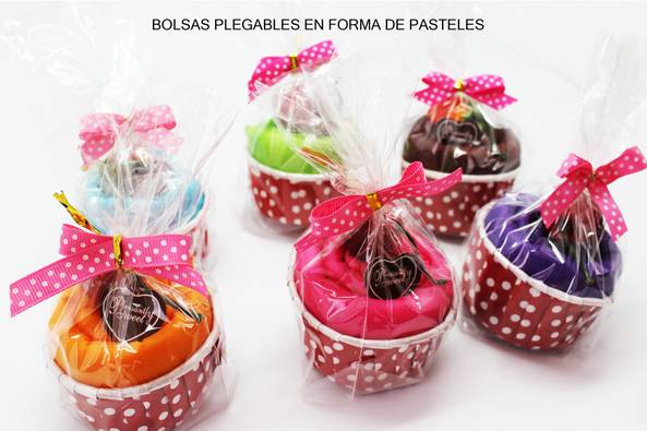 Bolsa plegable pastel