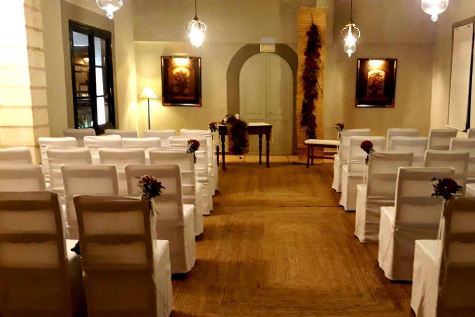 Boda civil montaje interior