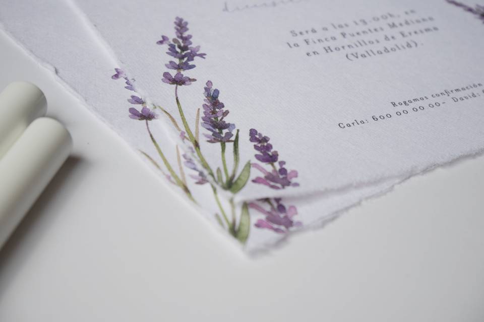 Invitación Lavanda