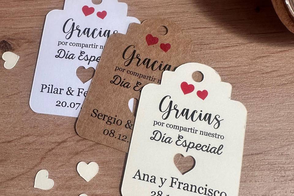 Tarjetitas regalos boda