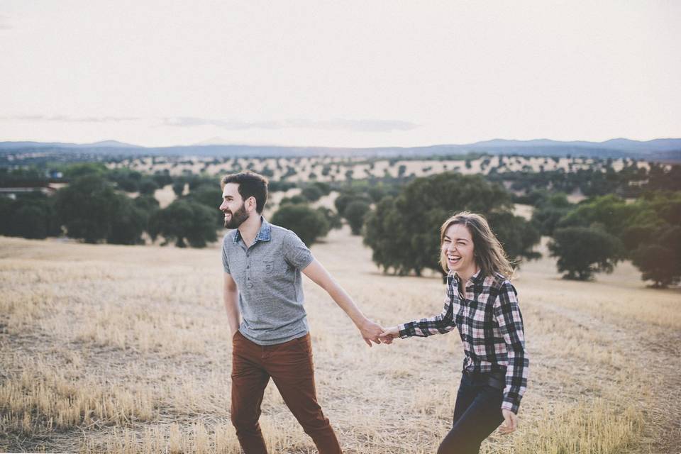 Preboda en campos de trigo