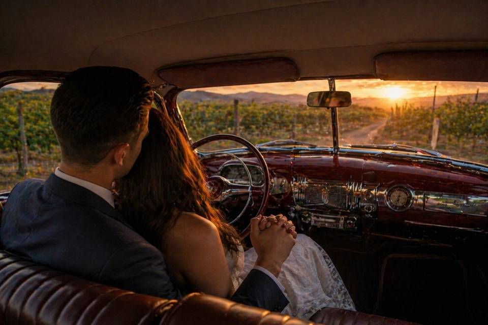 Cadillac atardecer