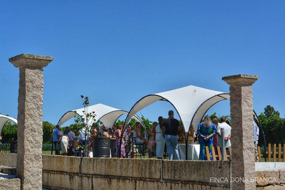 Aperitivo en el jardín