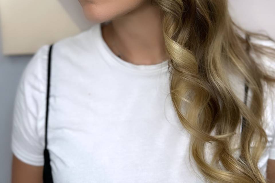 Ondas con maquillaje