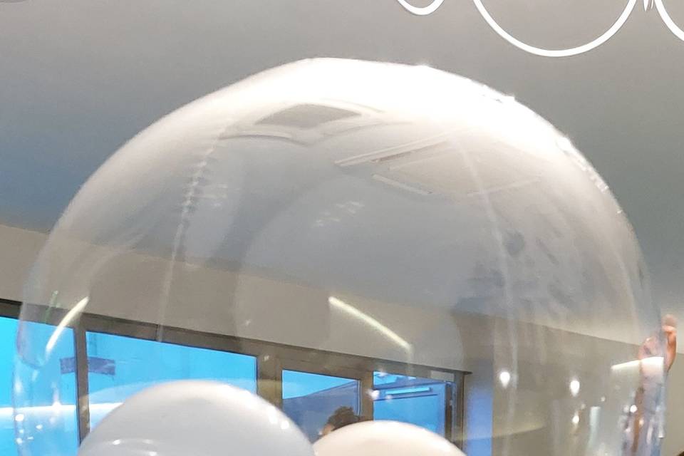 Centro de mesa globo burbuja
