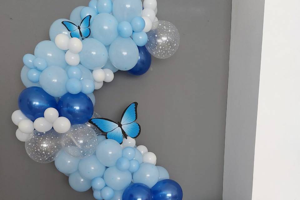 Globos forma letra S