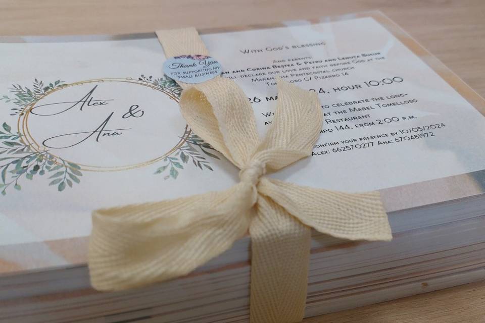 Invitaciones boda