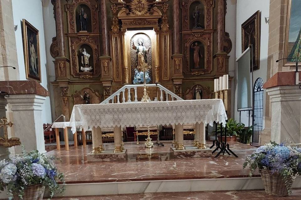 Decoración de boda iglesia