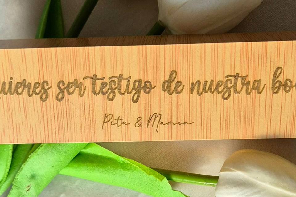 Cajita mensaje grabado