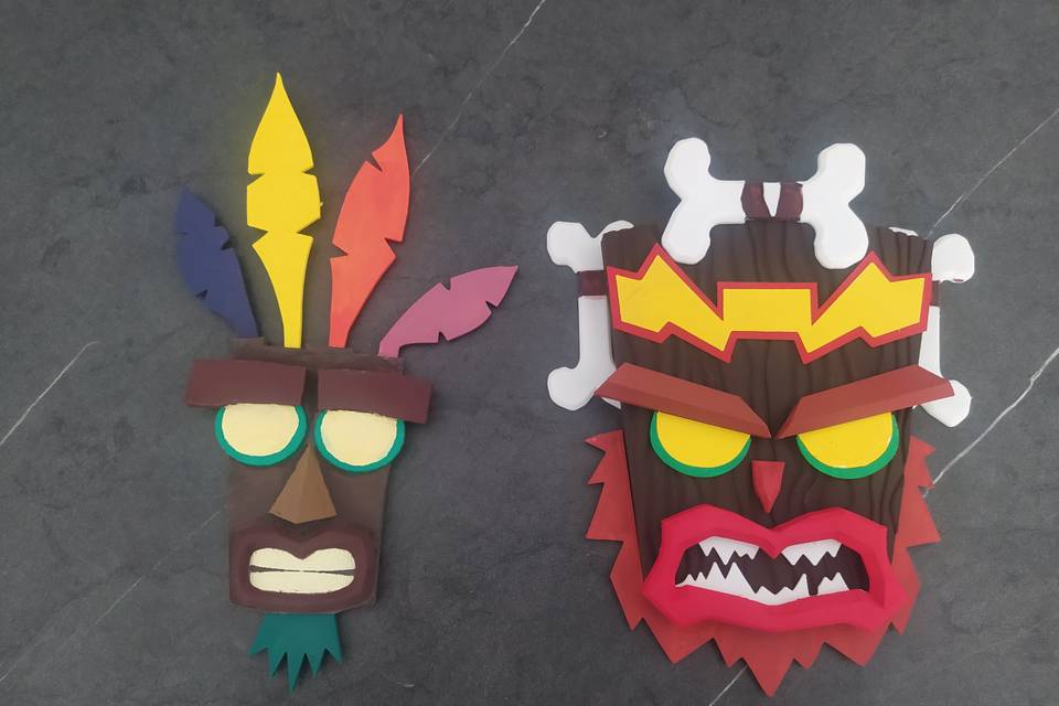 Máscaras de Crash Bandicoot