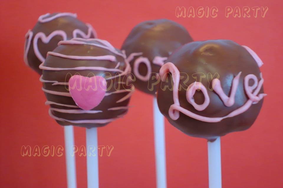 Cake pops personalizados love