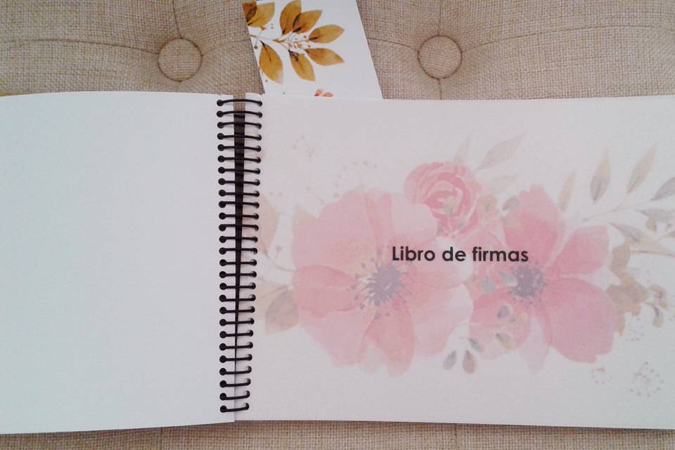 Libros de firmas personalizados