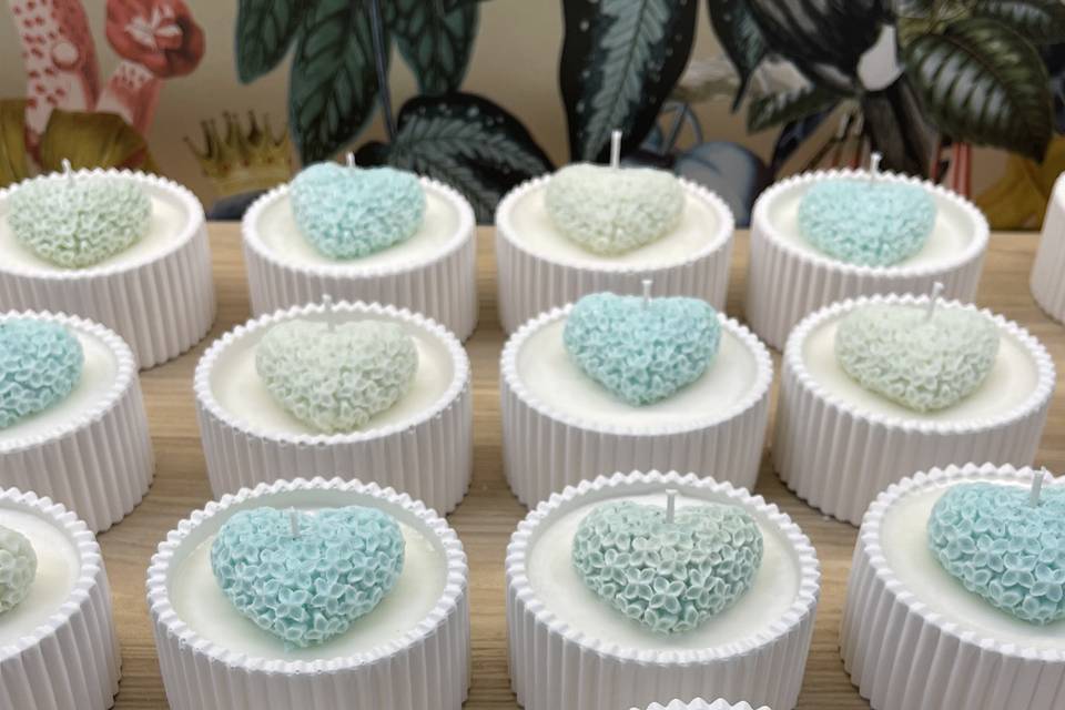 Velas hechas po los novios