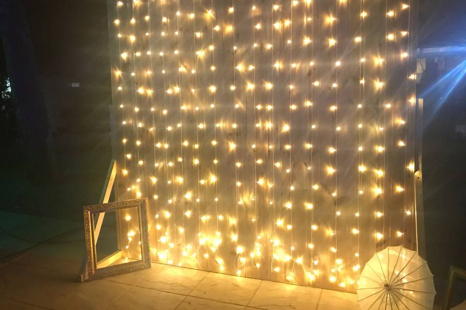 Fondo madera iluminado