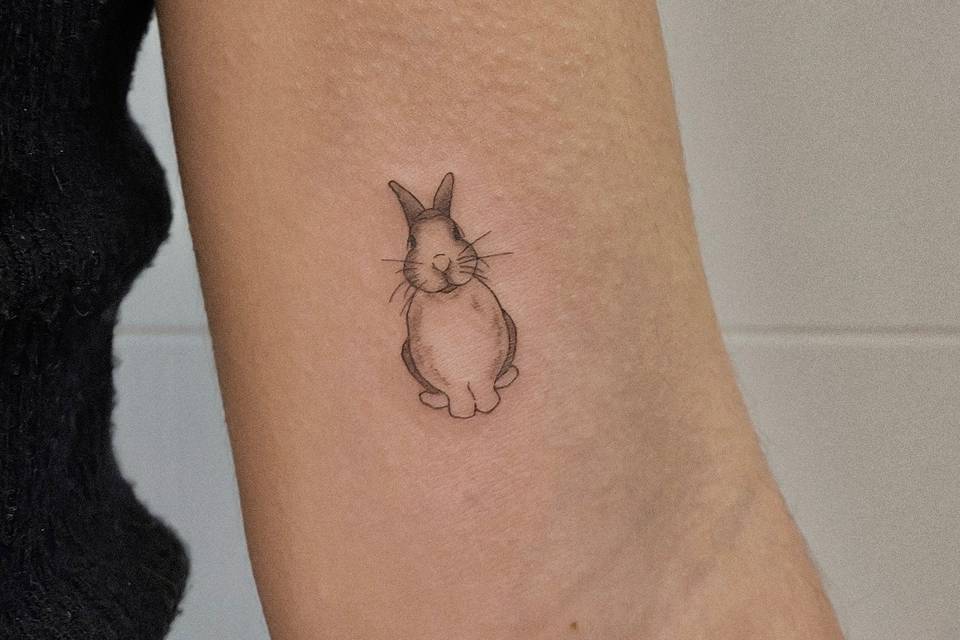 Tatuaje de conejo