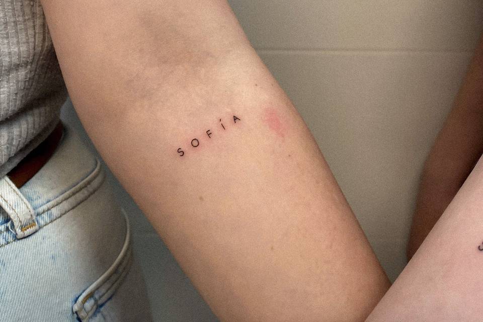 Tatuaje de nombre