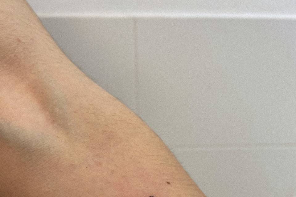 Tatuaje escrito por su hija