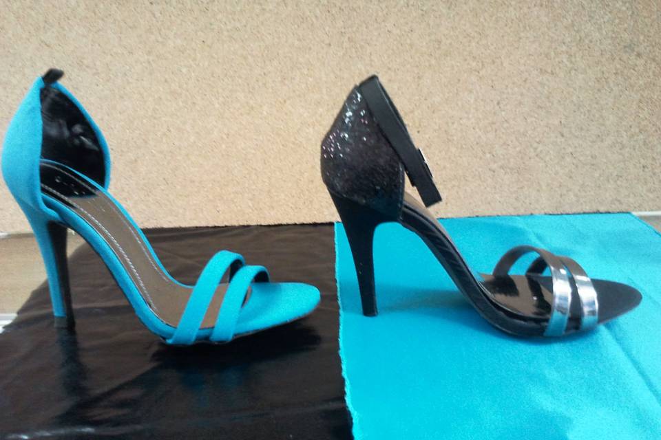 Sandalias en azul