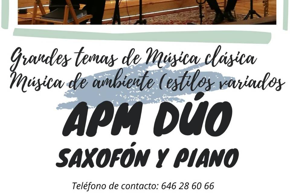 Dúo Saxo y Piano.