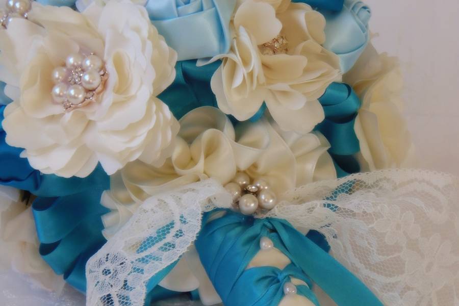 Ramo de novia vintage Broches