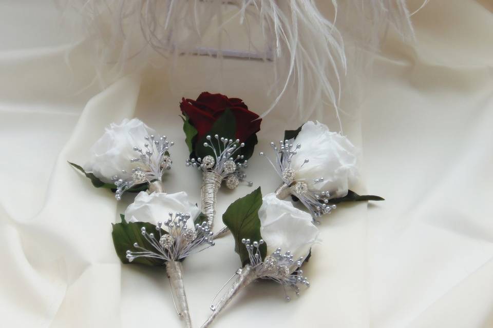 Ramo de novia vintage Broche