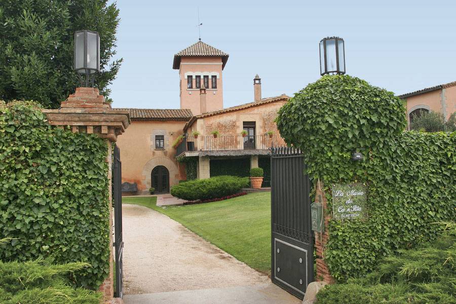 Vista de la finca