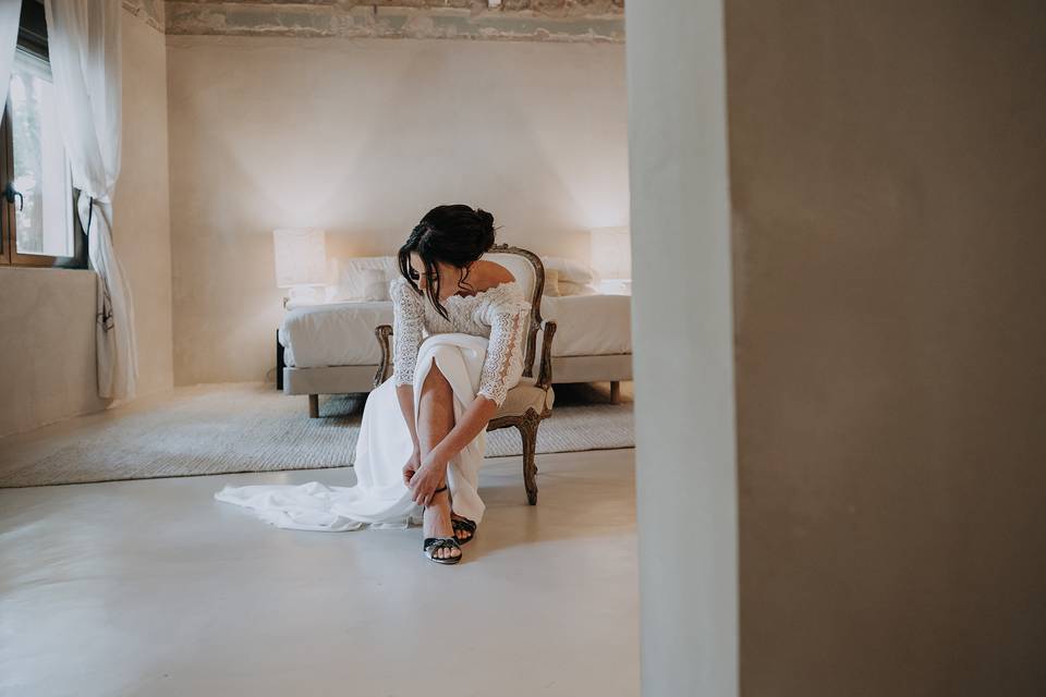 Preparativos de la novia