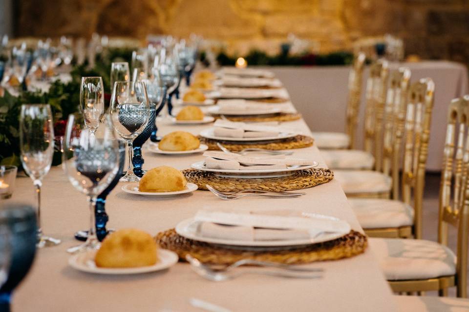 Detalle de mesa de boda