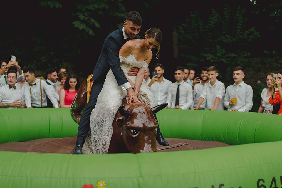 Novios toro mecanico