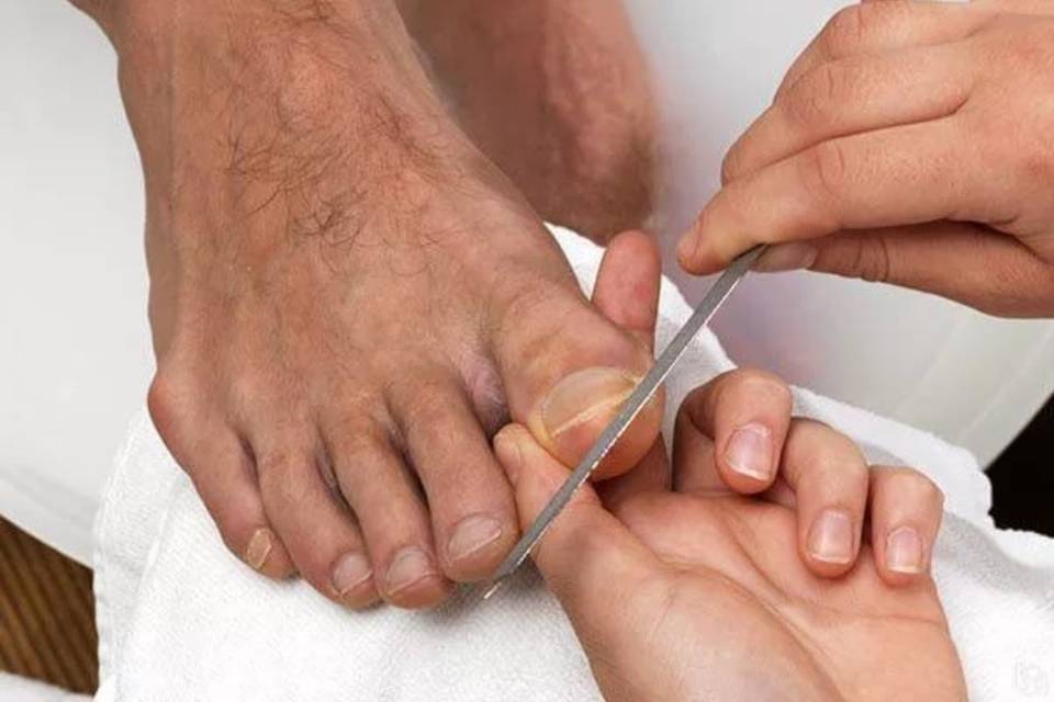 Pedicura de novio