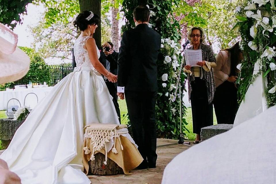 Ceremonia en el jardín