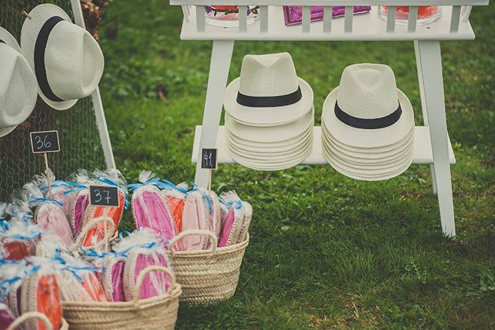 Detalles de boda al aire libre