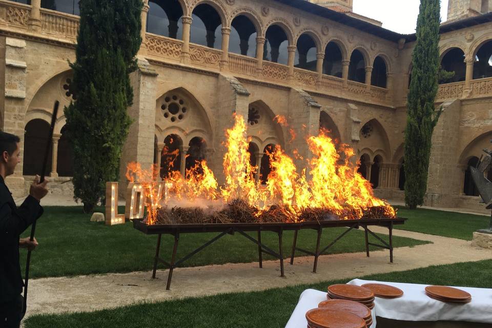 Pinchos de lechazo