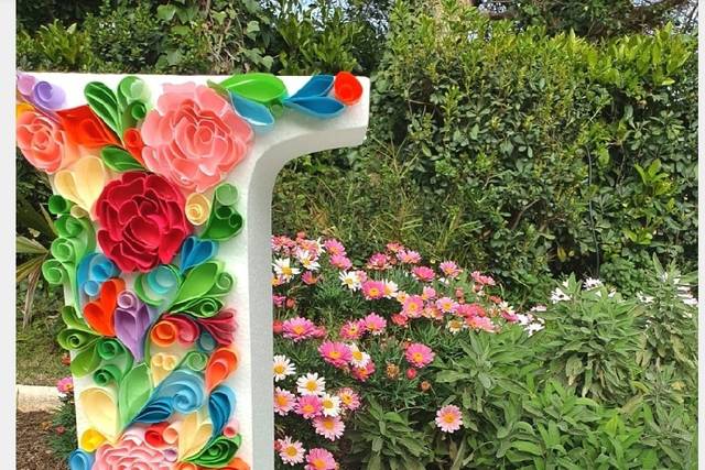 Letras con flores