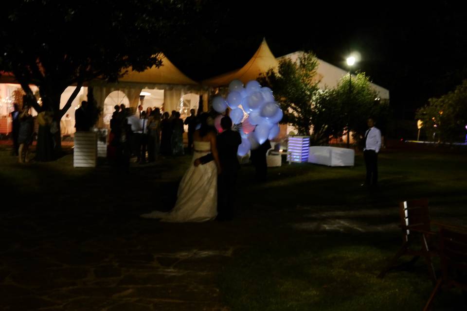 Globos con led y mensaje