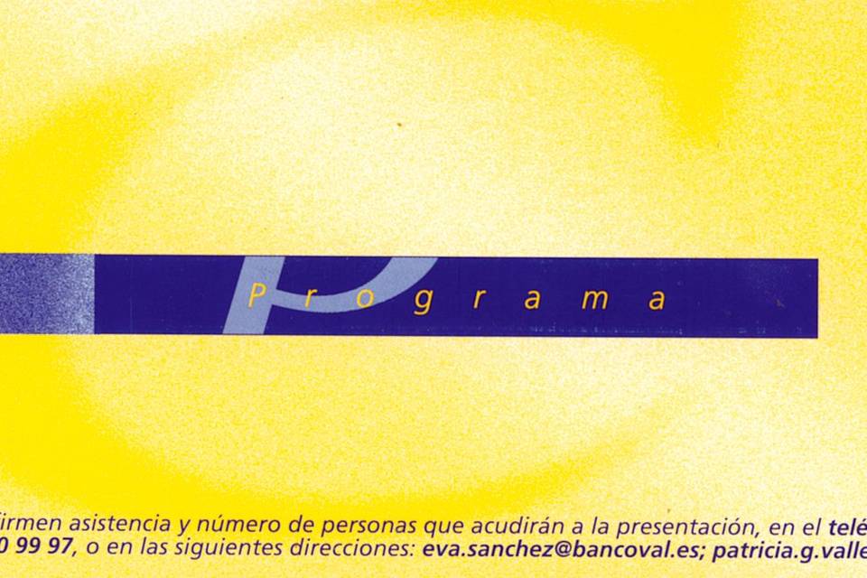 Programa celebración portada