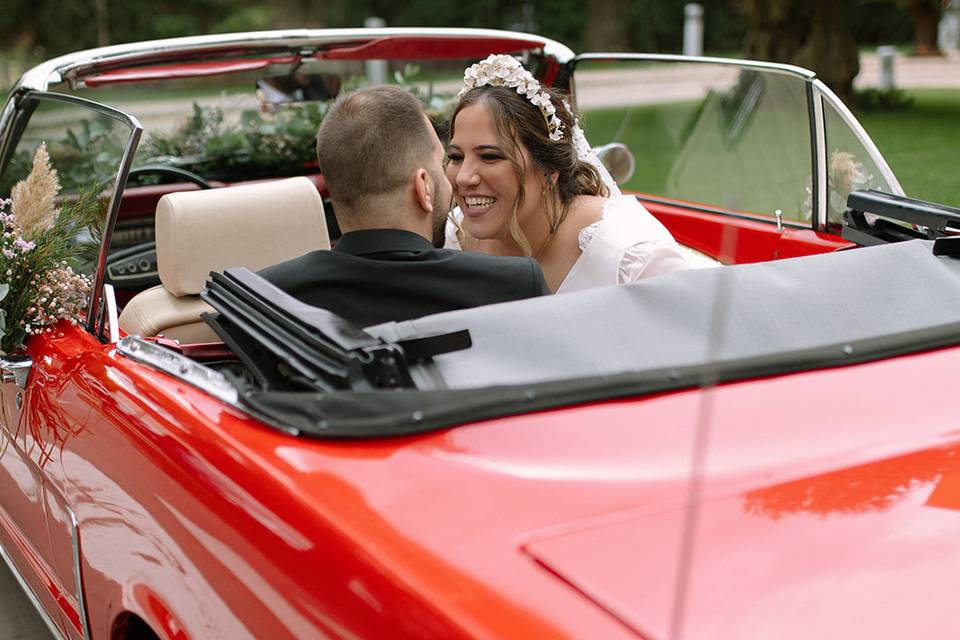 COCHE CLASICO NOVIOS