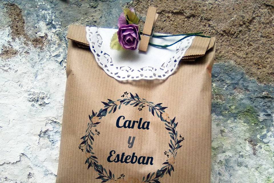 Bolsa kraft personalizada