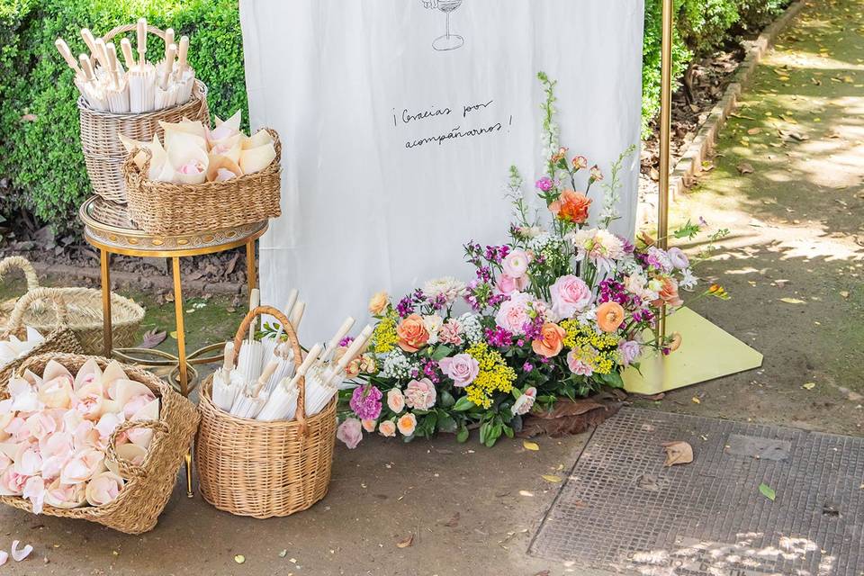 Boda en un jardín