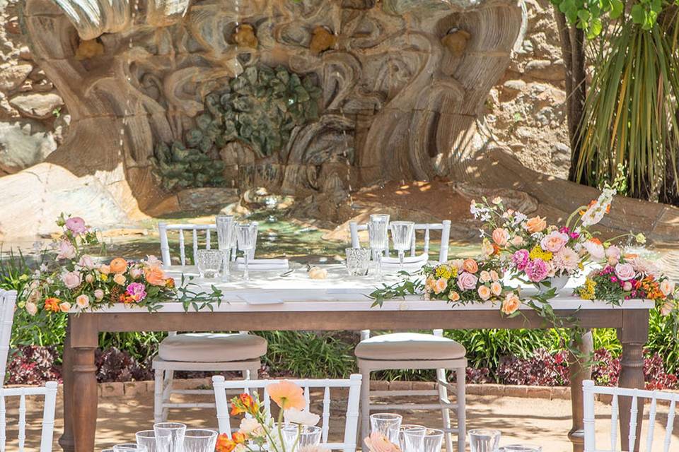 Boda en un jardín