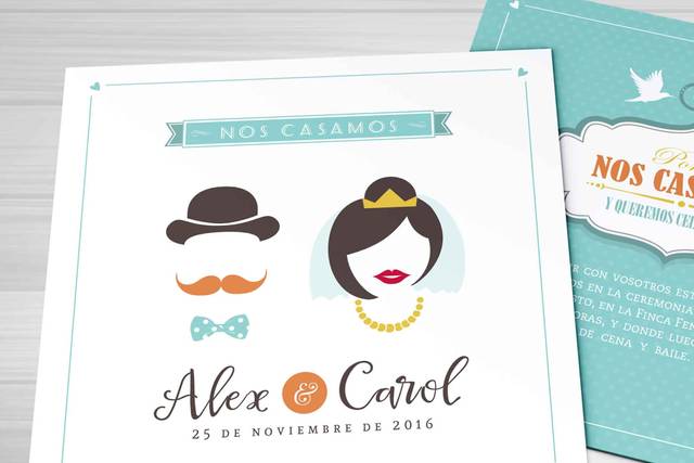 Invitación hipster