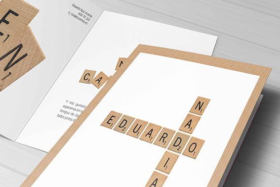 Invitación scrabble