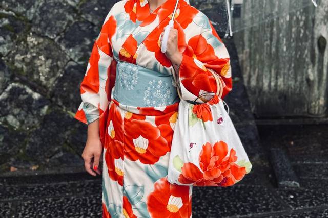 Paseo en kimono, Kioto