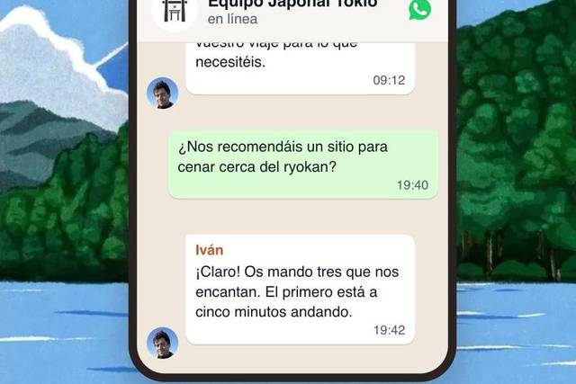 El equipo de Tokio por WhatsApp