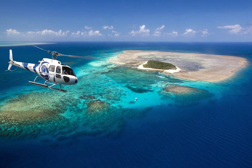 Vista aérea de Bora-Bora Le Méridien