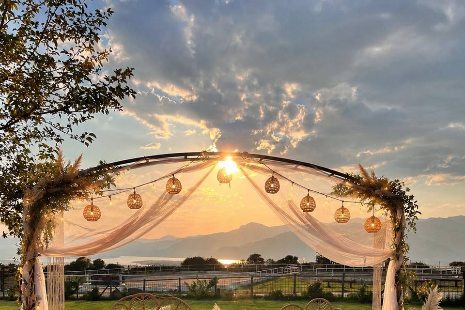 Ceremonia estilo boho