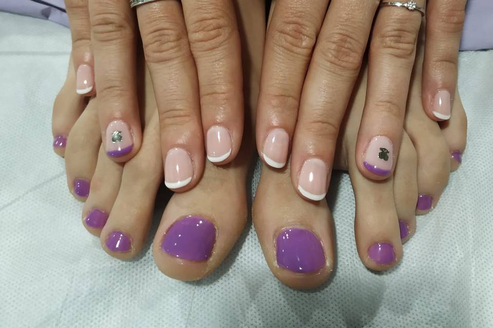 Manicura y pedicura semi