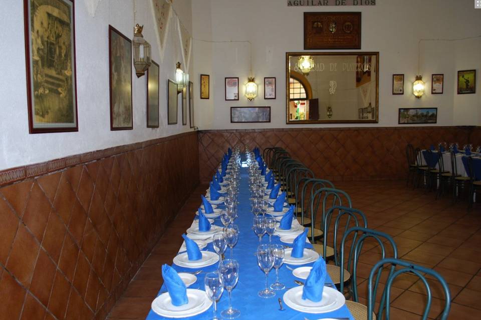 Mesas del banquete